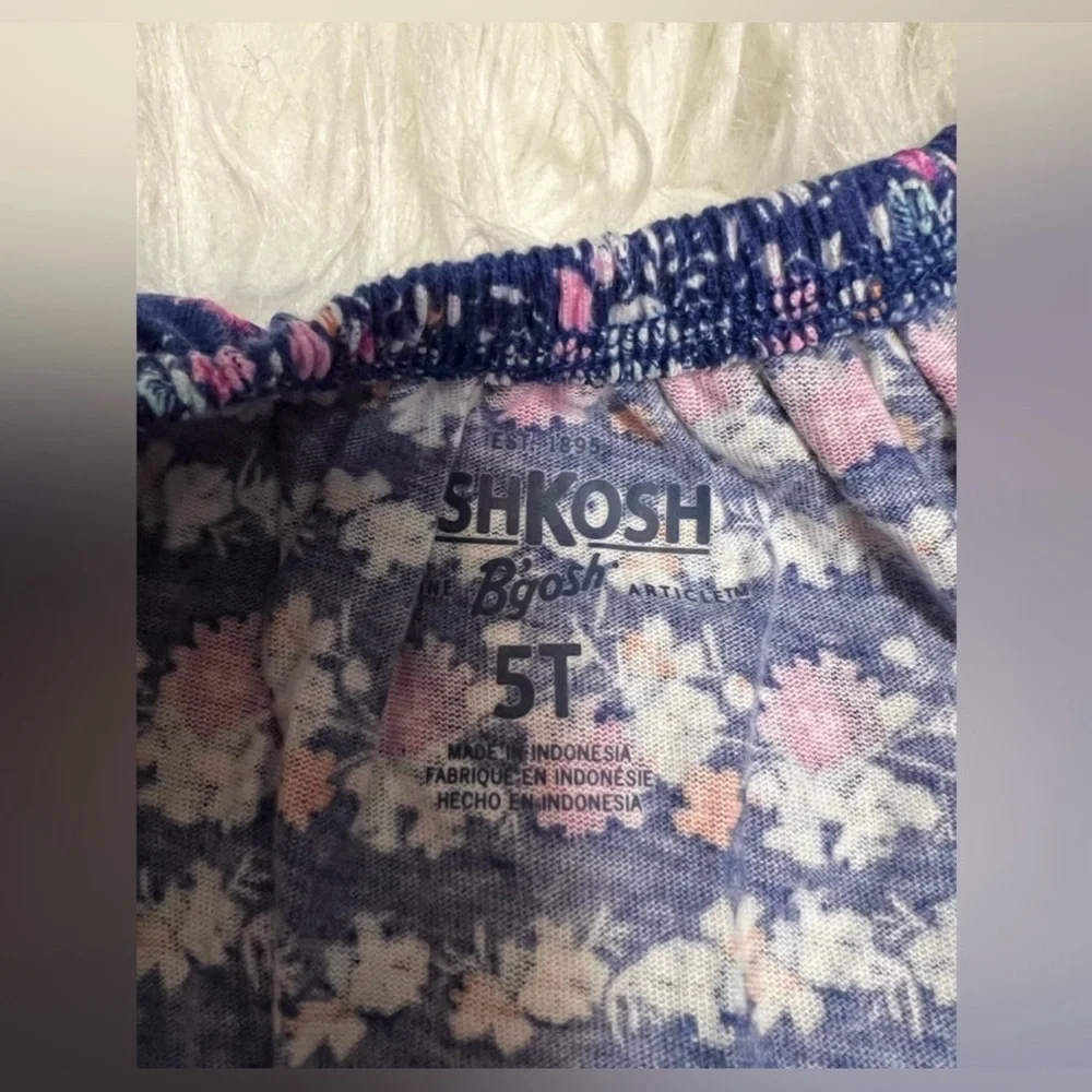 OshKosh B'gosh Navy Floral Romper 5T